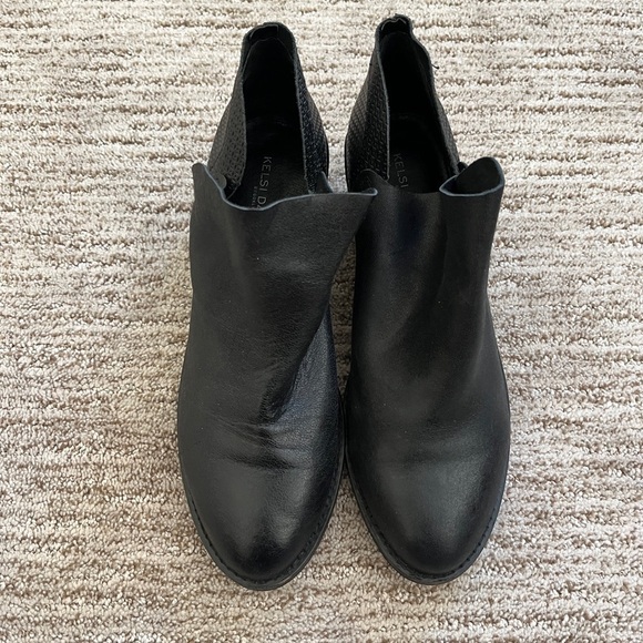 Kelsi Dagger Brooklyn black leather ankle booties size 9 - Picture 2 of 6